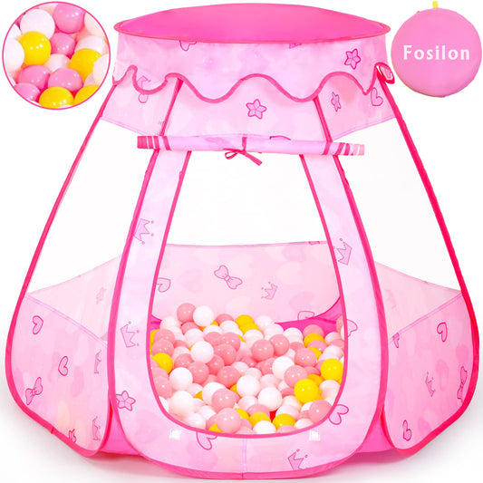 Fosilon Infant toys Baby Ball Pit for Toddler with 50 Balls (Pink)