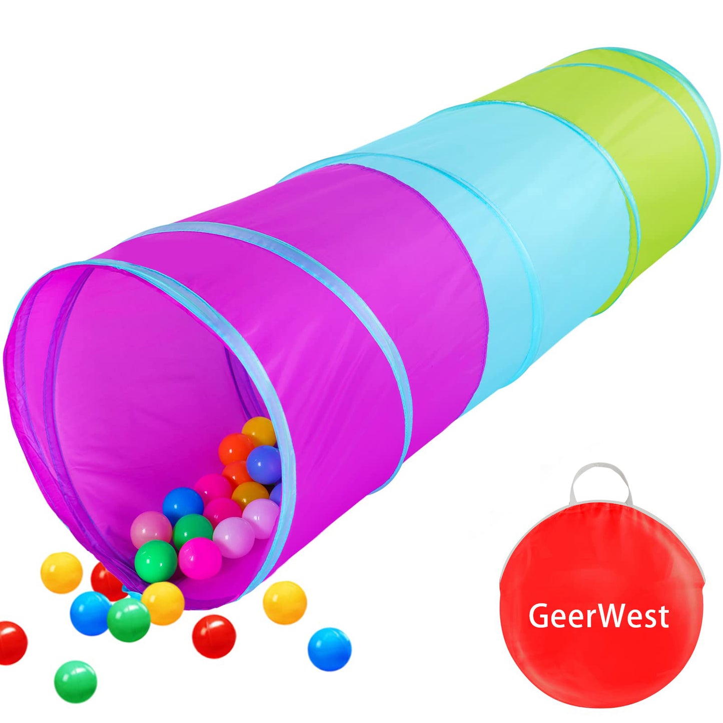 GeerWest Pop Up Kids Crawl Tunnel