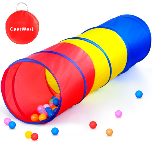 GeerWest Colorful Pop Up Kids Play Tunnel